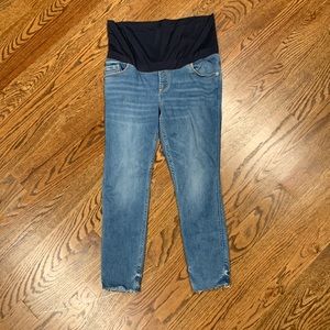 Maternity Jeans roll Down belly band.